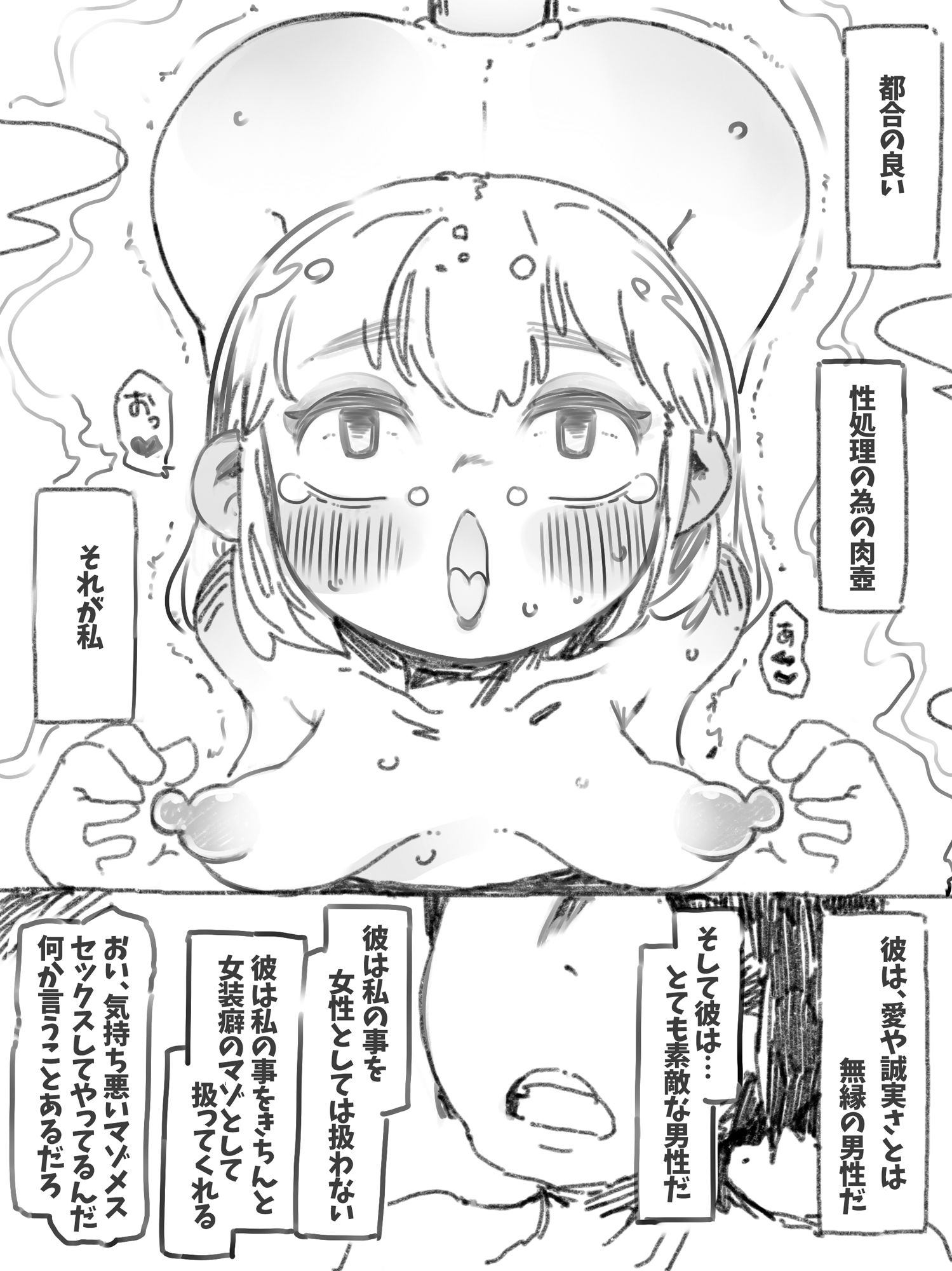 メス堕ちマゾ理想の逢瀬 サンプル1ページ目