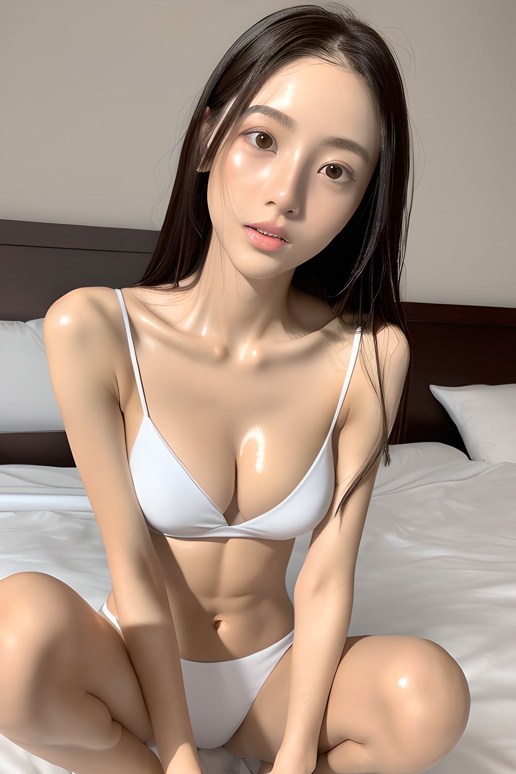 ローションまみれのグラビア AIグラビア写真集 サンプル3ページ目