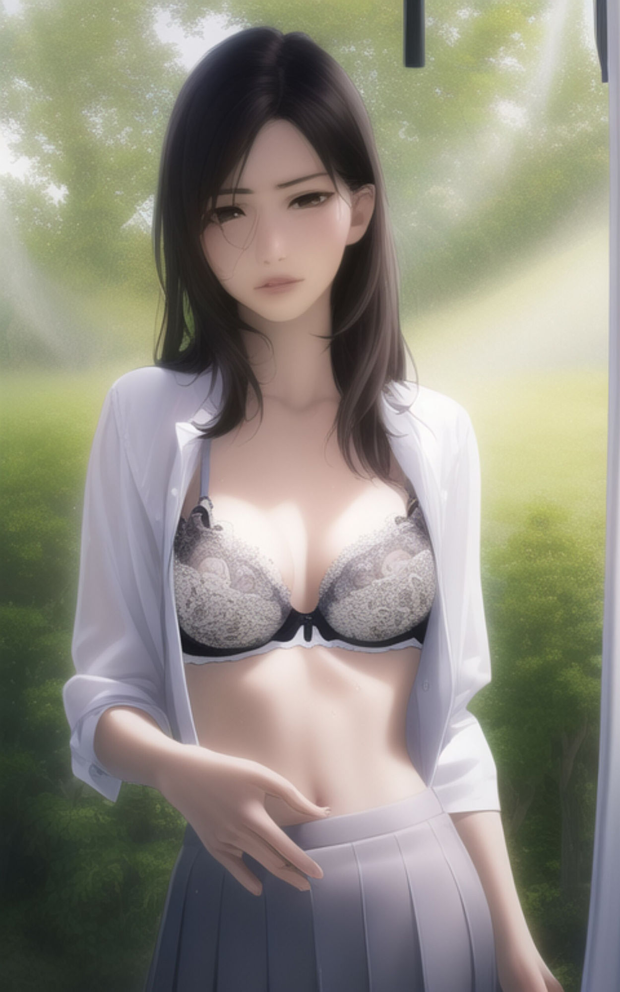 キャンプ中にテントで脱がされちゃうAI 美女たちのヌード写真集 サンプル3ページ目