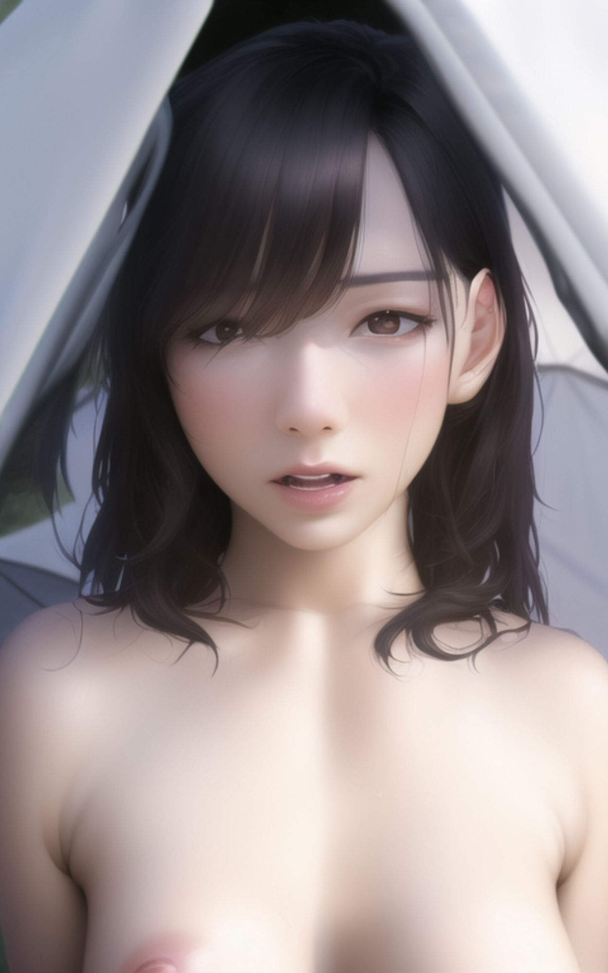 キャンプ中にテントで脱がされちゃうAI 美女たちのヌード写真集 サンプル4ページ目
