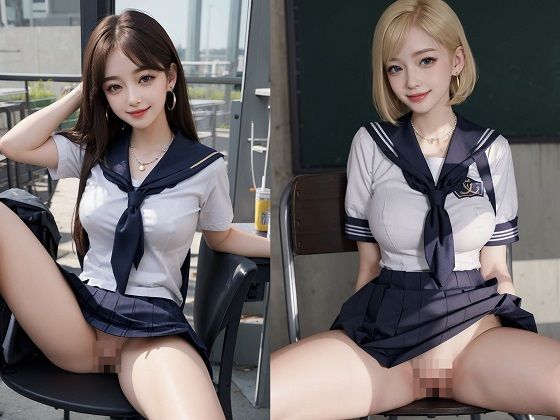 私立パイパン女学院〜セーラー服の下のおま〇こチェック〜 サンプル1ページ目
