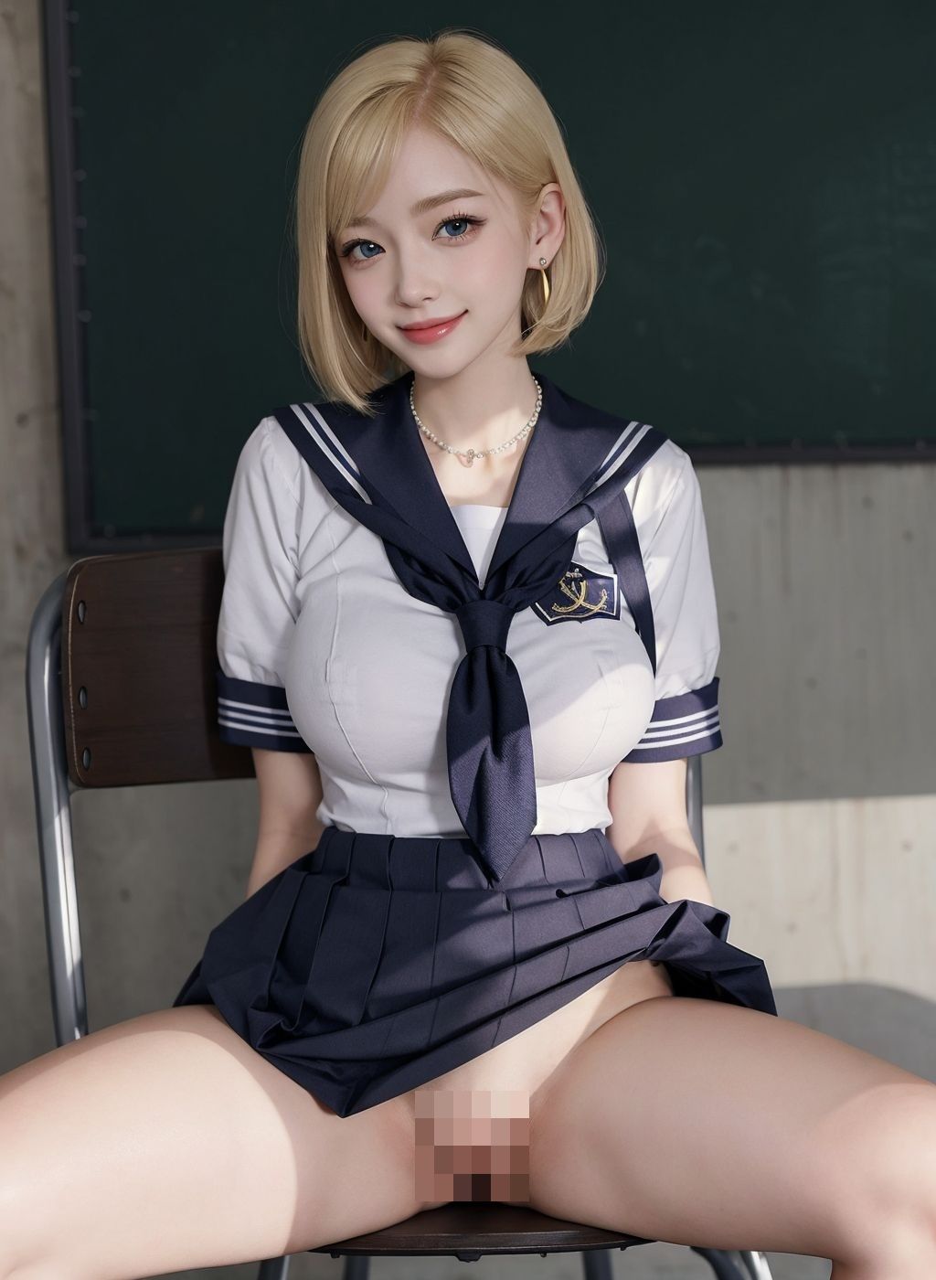 私立パイパン女学院〜セーラー服の下のおま〇こチェック〜 サンプル3ページ目