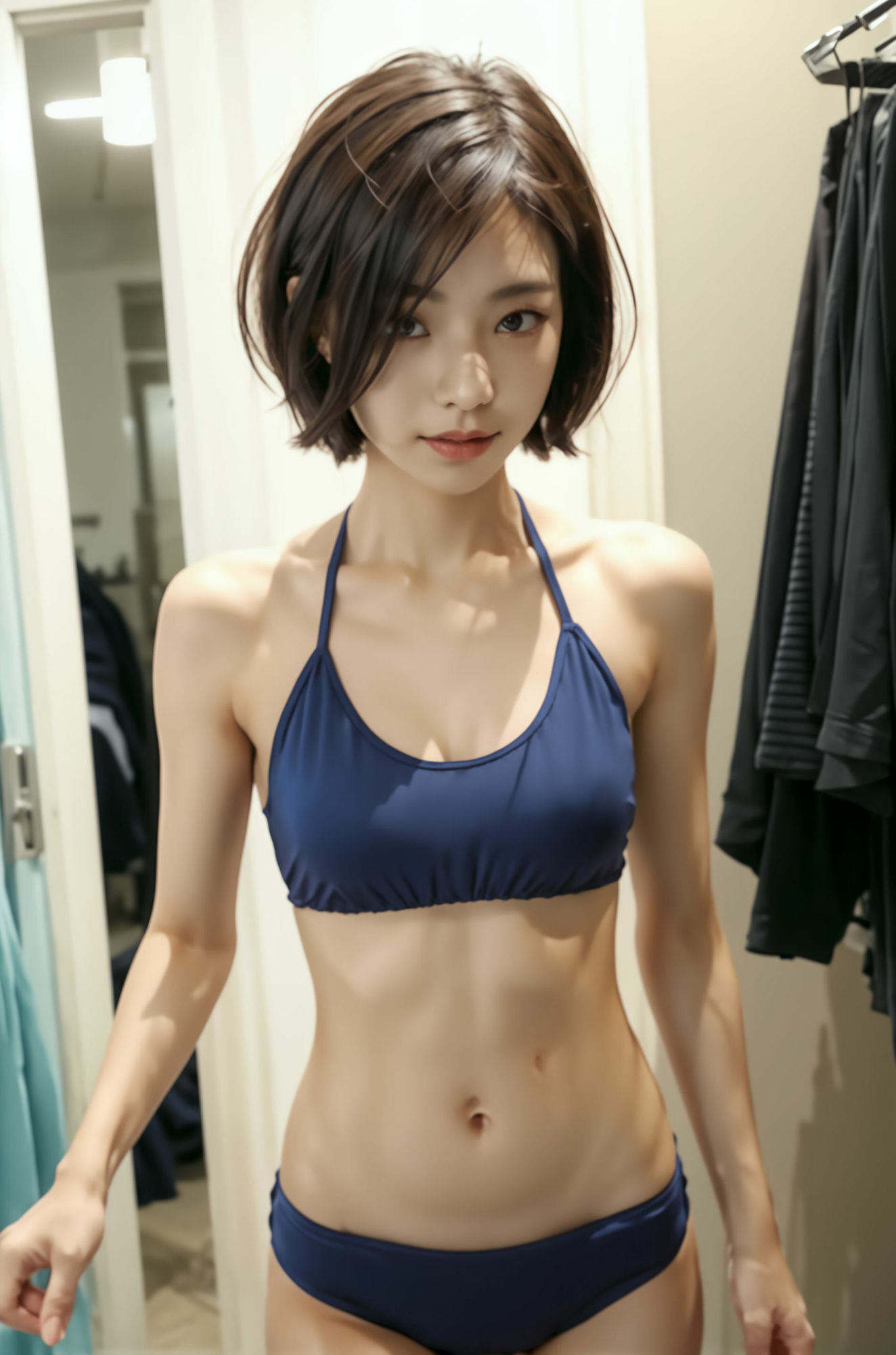 下北沢系・ショートカット爽やか女の子に恋して 妄想AI美女イラスト集vol.9 美少女 美女 満載 サンプル6ページ目