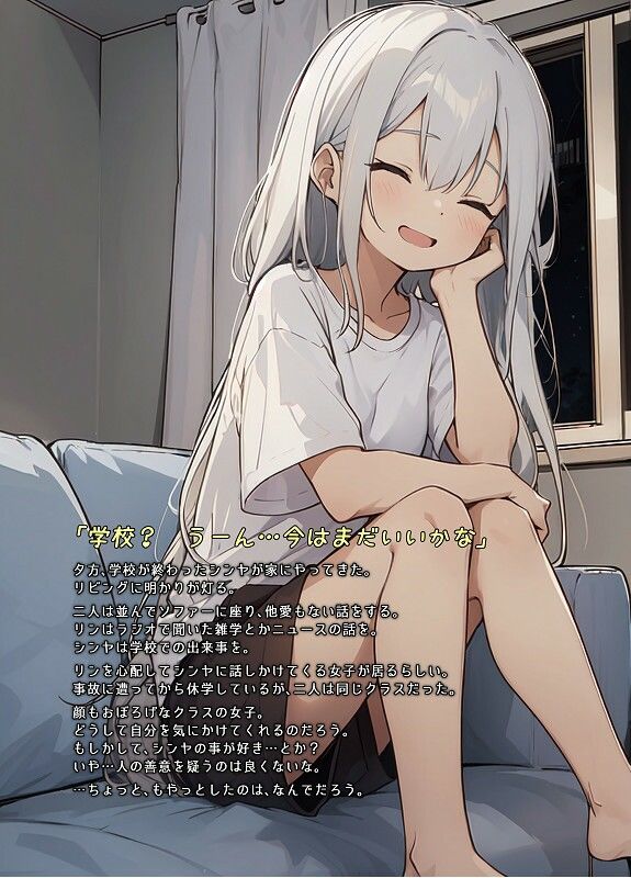 盲目アルビノTSっ娘 サンプル5ページ目