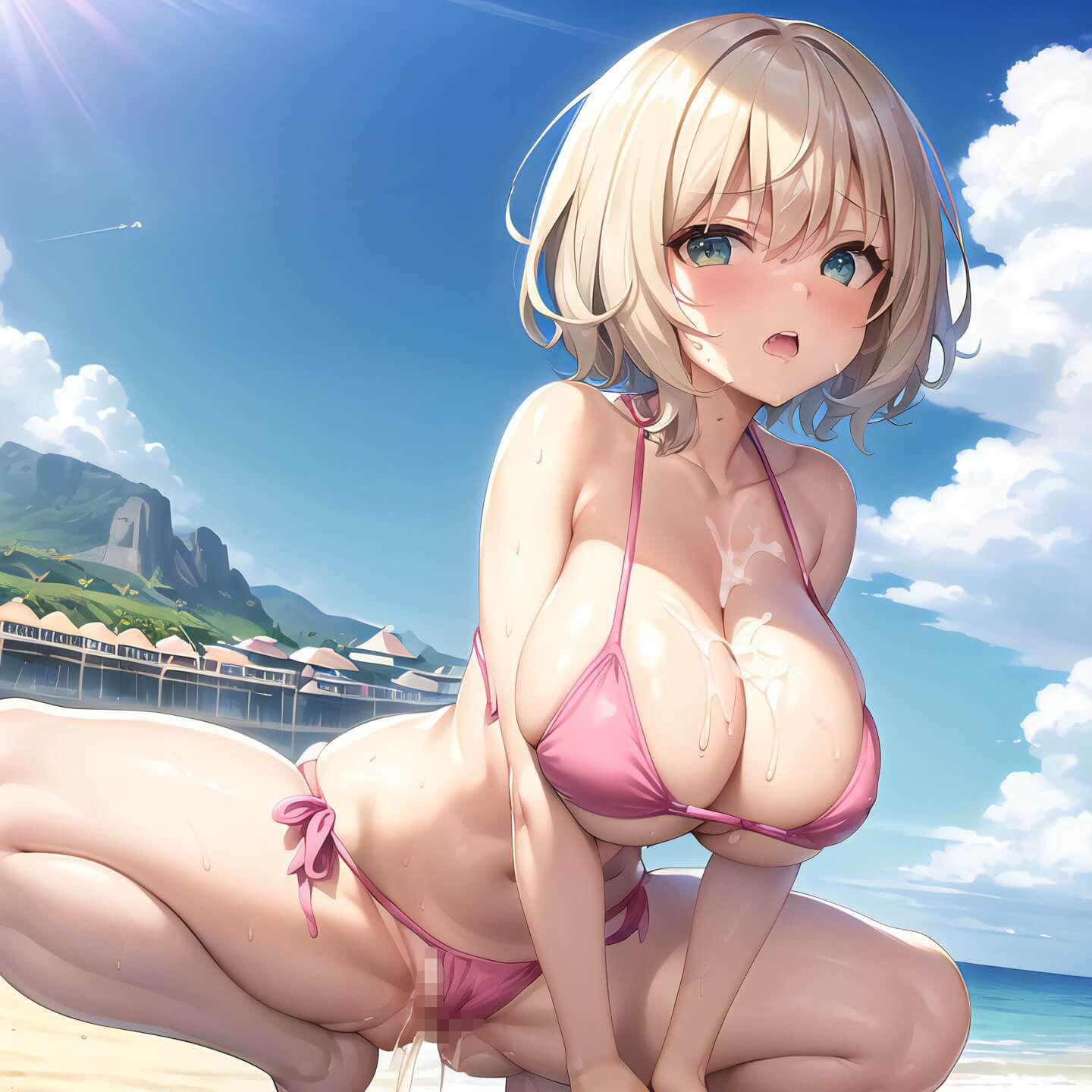 ビッチになっちゃう秘密の浜辺第3弾〜女子校生たちに中出し放題〜【豪華330枚収録】 サンプル6ページ目