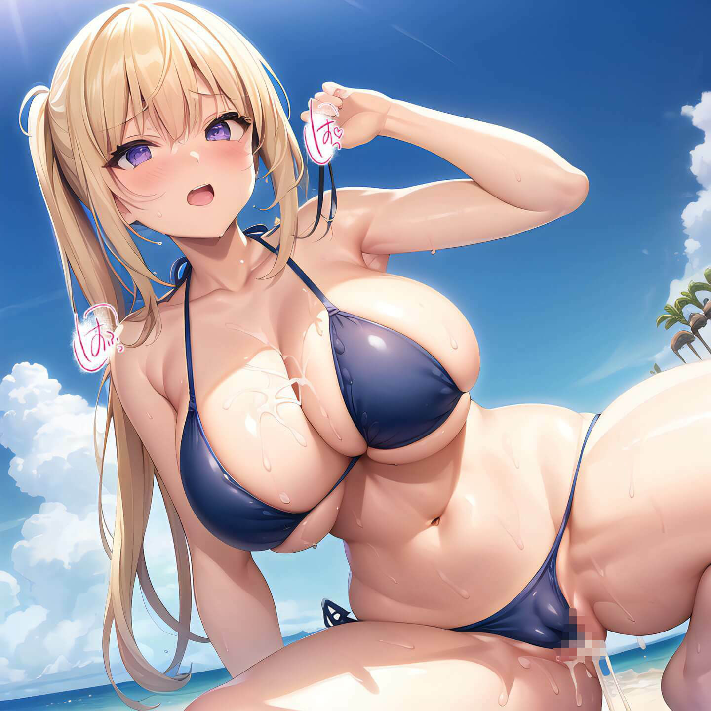 ビッチになっちゃう秘密の浜辺第3弾〜女子校生たちに中出し放題〜【豪華330枚収録】 サンプル7ページ目