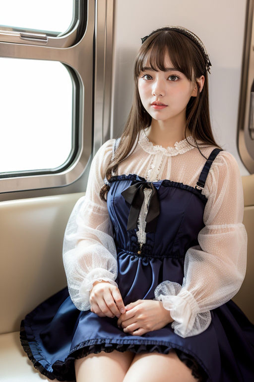 【スマホ用】電車の向かい席15〜絶対エロい子〜 サンプル2ページ目