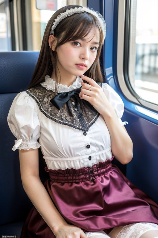 【スマホ用】電車の向かい席15〜絶対エロい子〜 サンプル4ページ目