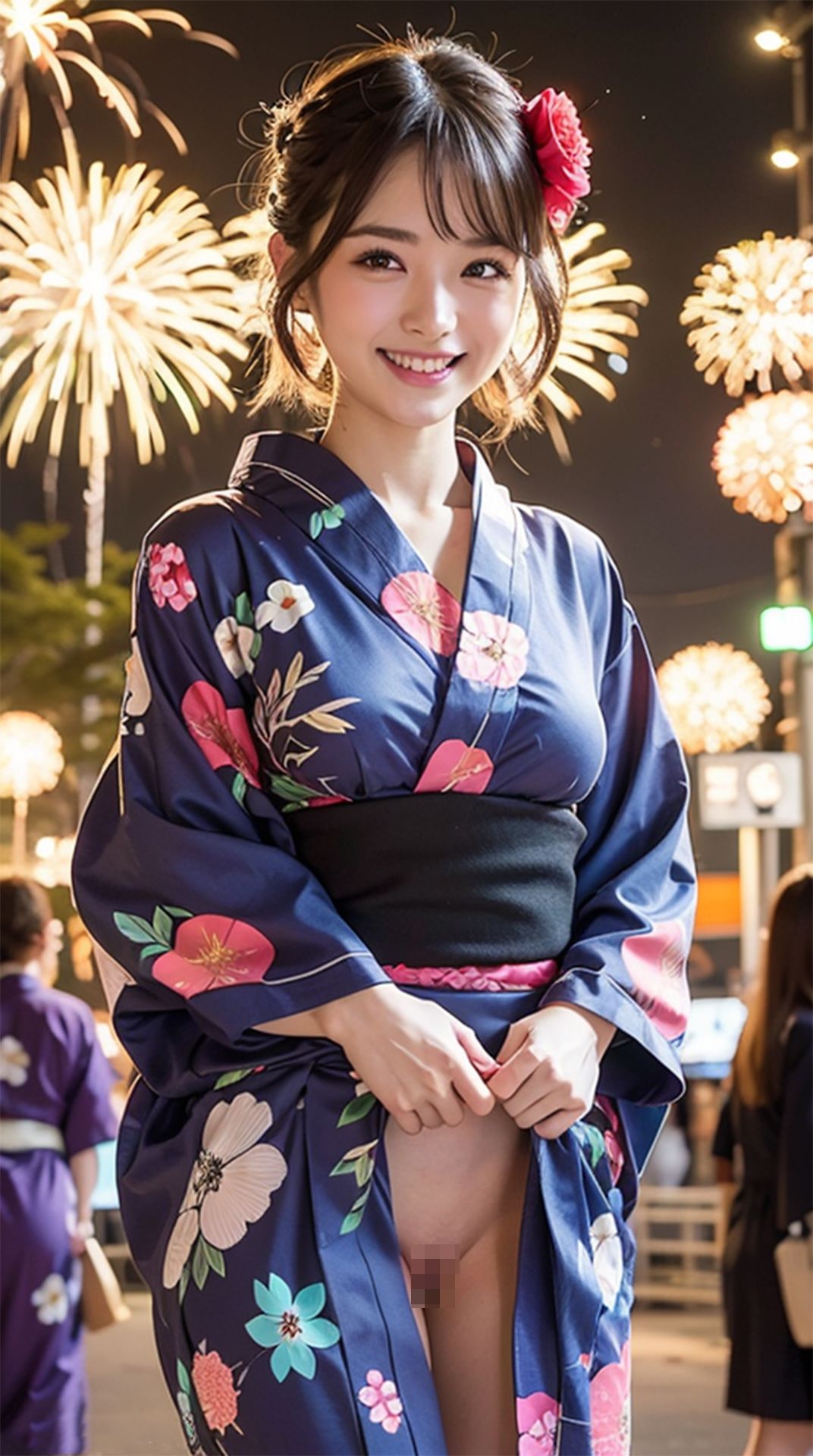 愛しのシェイクガールと浴衣エッチ！！ サンプル4ページ目