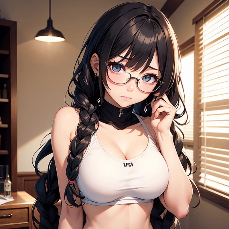 地味なオタク女子を脱がせたら剛毛・美巨乳だった サンプル2ページ目