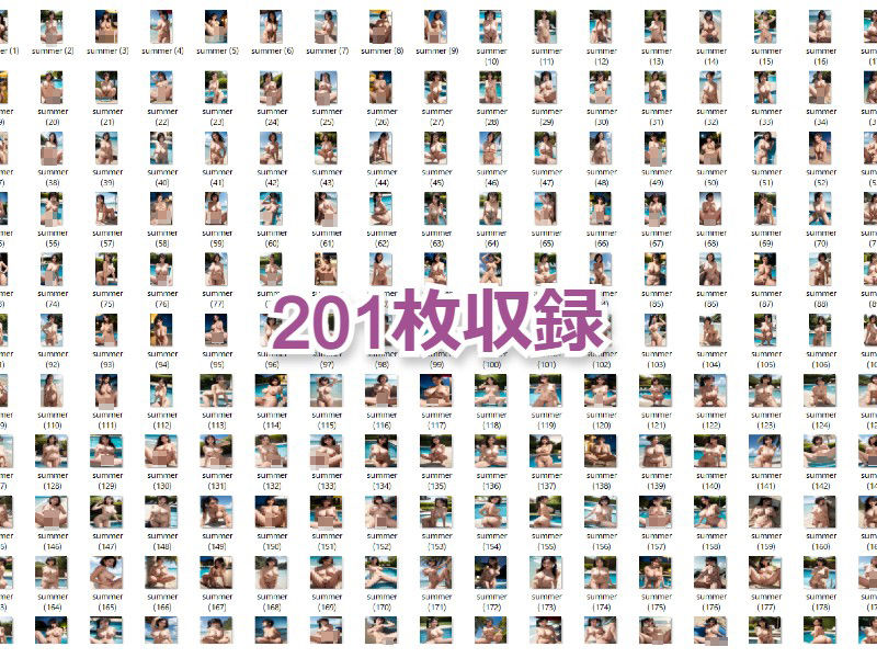 真夏の巨乳・CG集 サンプル6ページ目