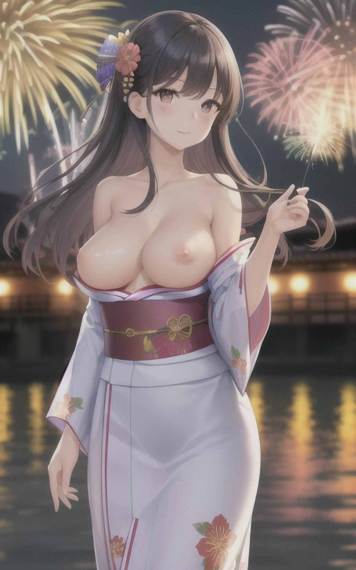 AI美女イラストvol.8浴衣デートしよっ！ サンプル9ページ目