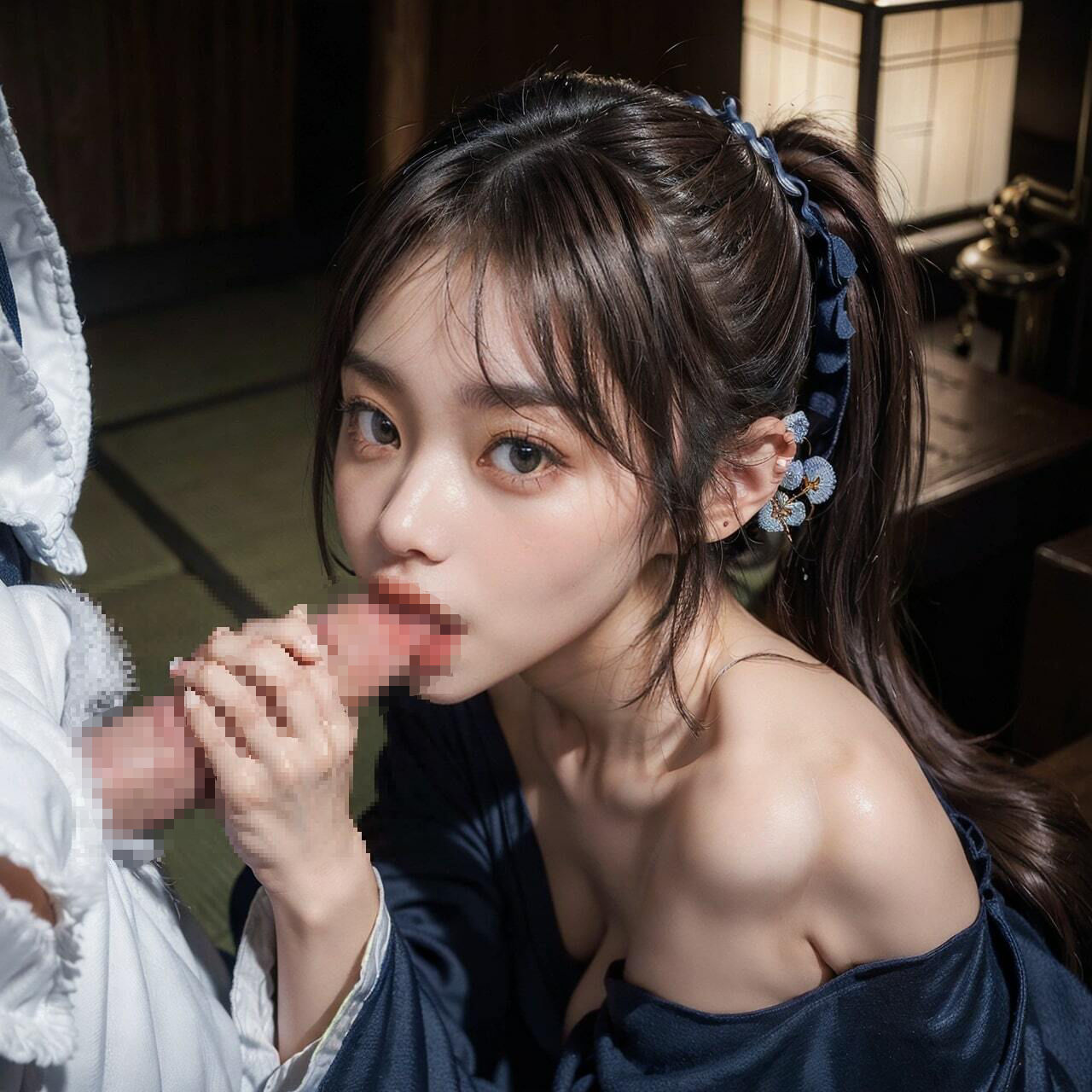 巫女の着たままSEX サンプル4ページ目