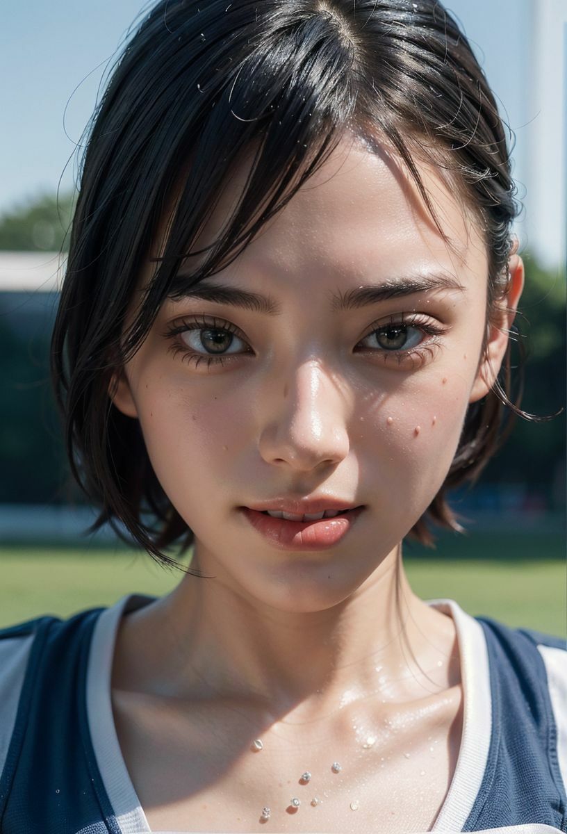 陸上女子の汗 サンプル8ページ目