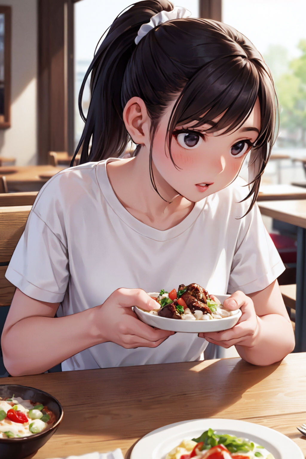 困ってるのでごはんおごってくれませんか？家出少女と同棲生活 サンプル2ページ目