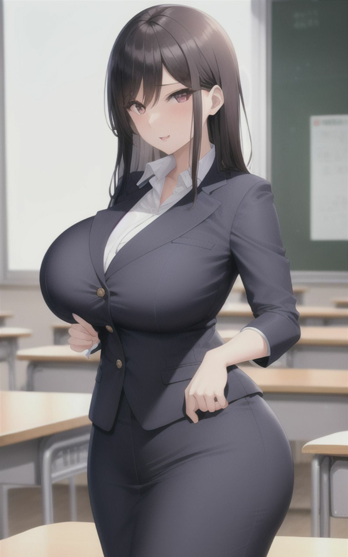 AI美女イラストvol.9えちえち学園パラダイス サンプル2ページ目