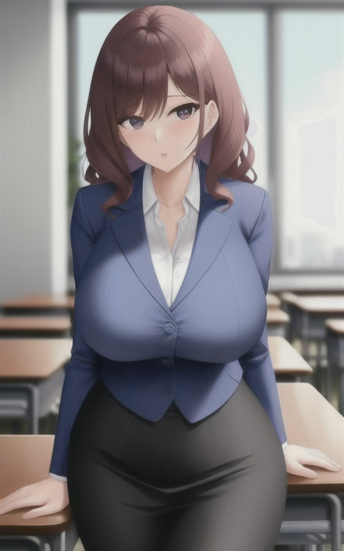 AI美女イラストvol.9えちえち学園パラダイス サンプル4ページ目