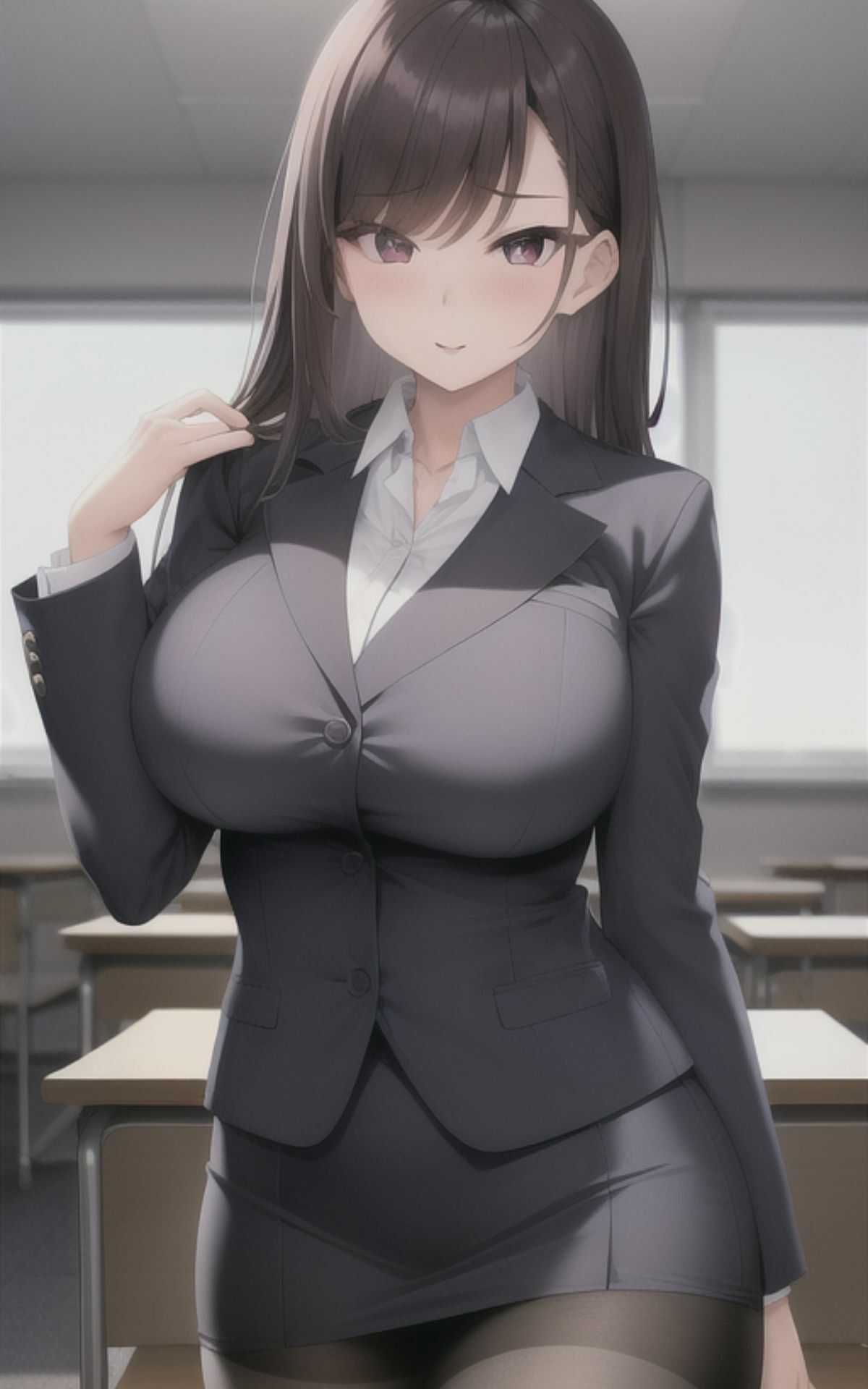 AI美女イラストvol.9えちえち学園パラダイス サンプル7ページ目