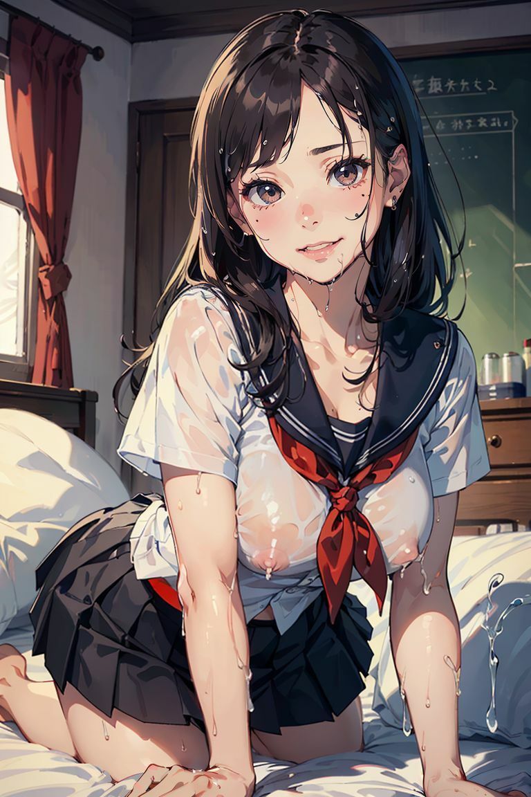 女子校生にぶっかけ祭り！（イラストバージョン） サンプル5ページ目
