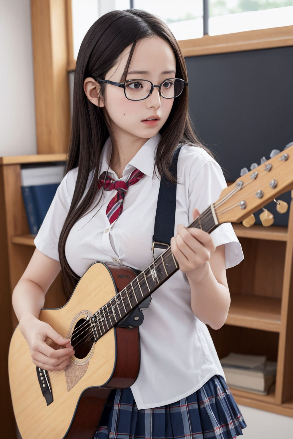 おでこちゃん 巨乳でめがねのJ〇おでこちゃん サンプル4ページ目