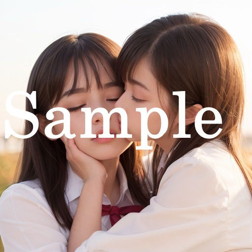 女子校生 百合キス 【AIアートイラスト集】 サンプル8ページ目
