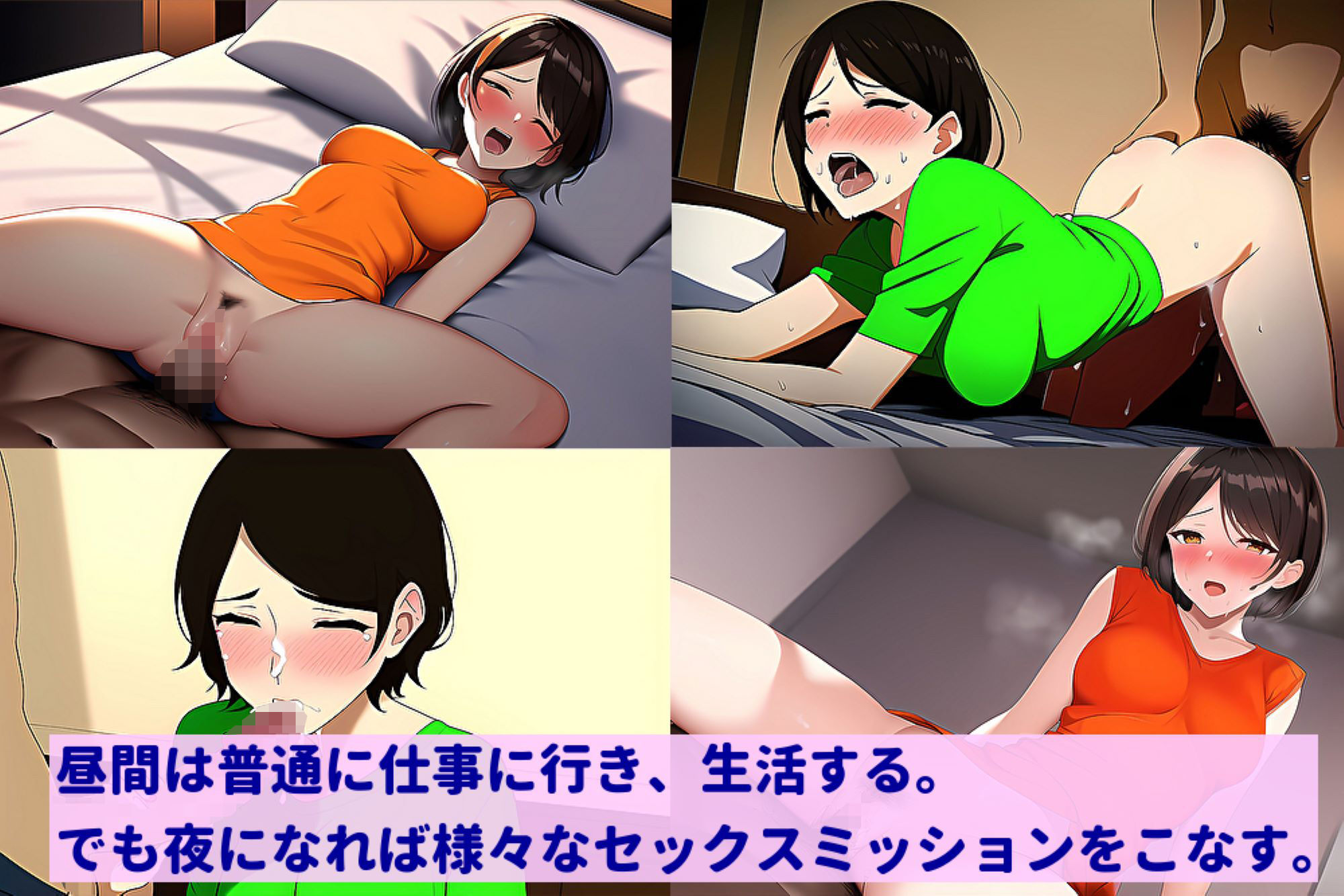 宇宙人に拉致されて、25歳処女の美人と様々なセックスミッションにチャレンジさせられる30歳童貞の話 サンプル6ページ目