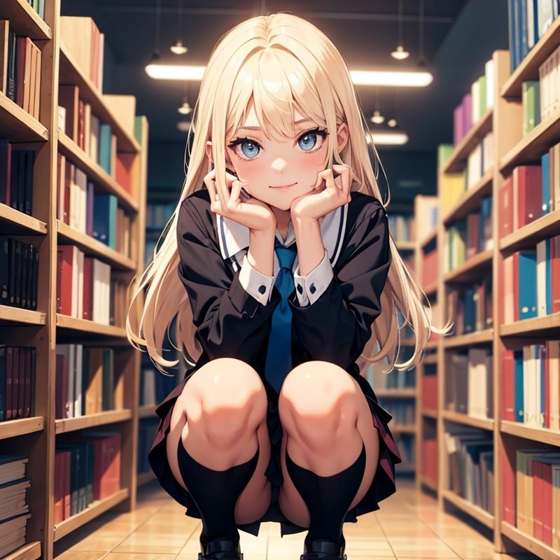 図書館の本の匂いでHになる美女 サンプル2ページ目