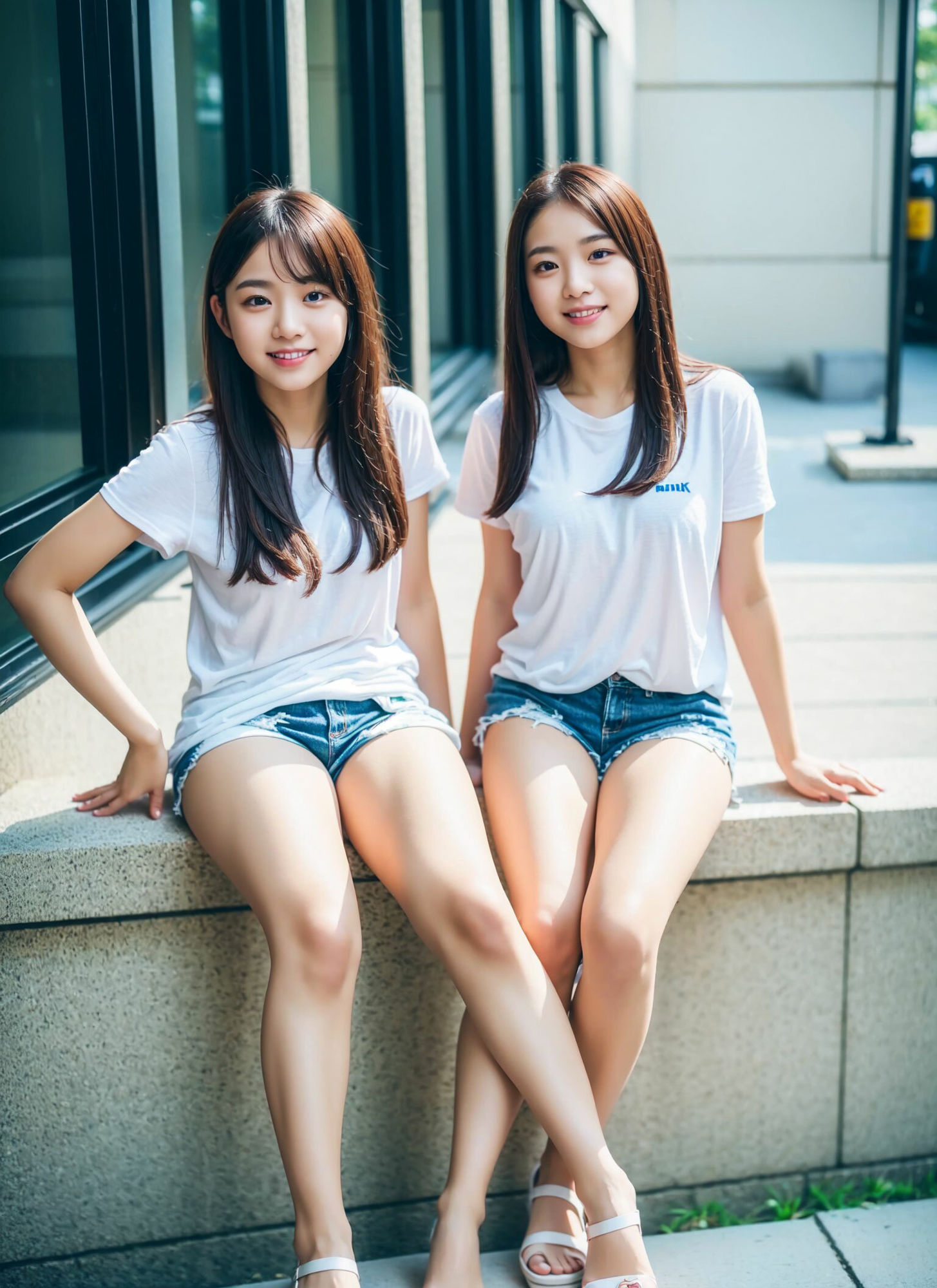 デニムミニショートパンツ美脚フェチマニア500枚 大好きな女子大生の日常の姿 サンプル6ページ目