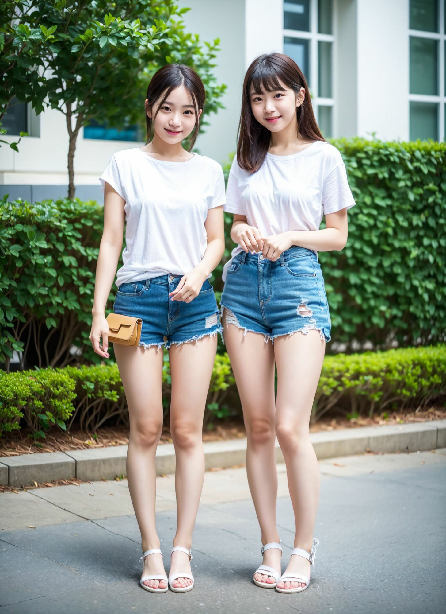 デニムミニショートパンツ美脚フェチマニア500枚 大好きな女子大生の日常の姿 サンプル8ページ目