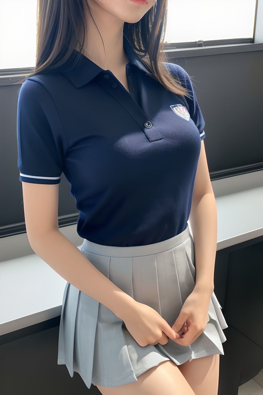 私の生徒たち 太もも編 AIグラビア写真集 サンプル2ページ目