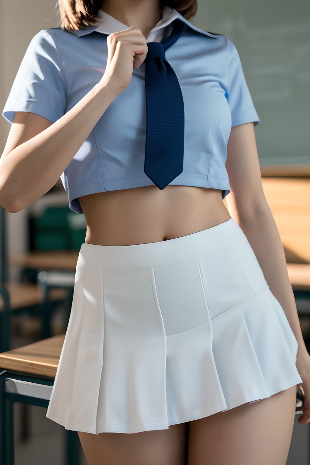 私の生徒たち 太もも編 AIグラビア写真集 サンプル4ページ目