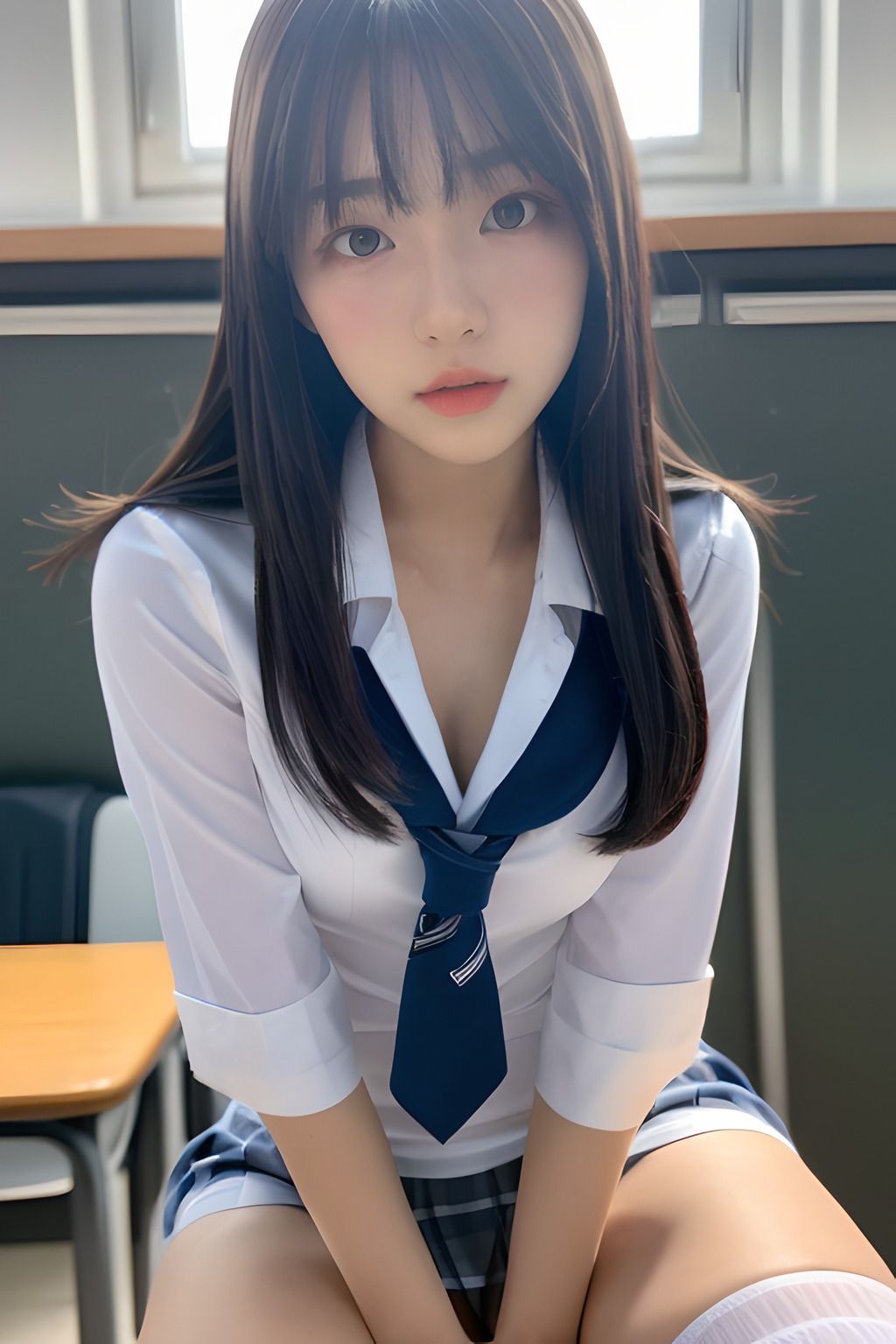 私の生徒たち 絶対領域編 AIグラビア写真集 サンプル5ページ目