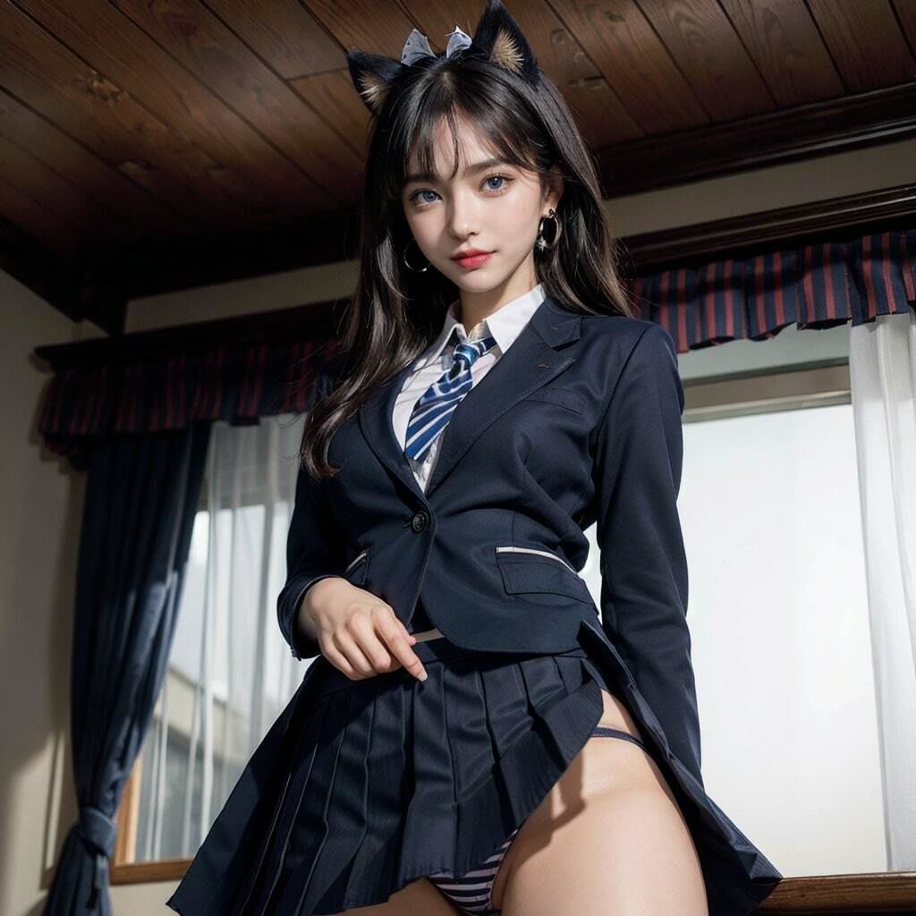 ケモ耳制服びしょ濡れ性交 サンプル1ページ目