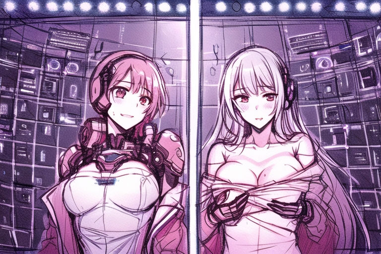 ロボに作られたセクサロイドのいる未来で サンプル9ページ目