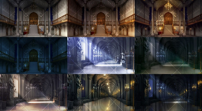 みにくる背景CG素材集『ファンタジー編』part06 サンプル1ページ目