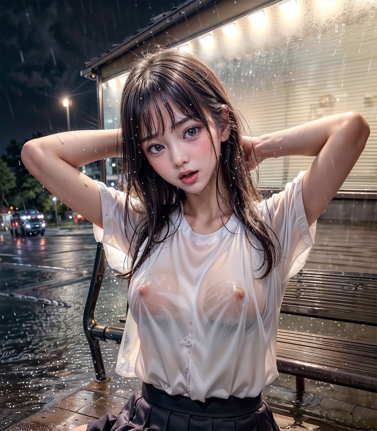 処女JK 濡れ透けレ●プ サンプル1ページ目