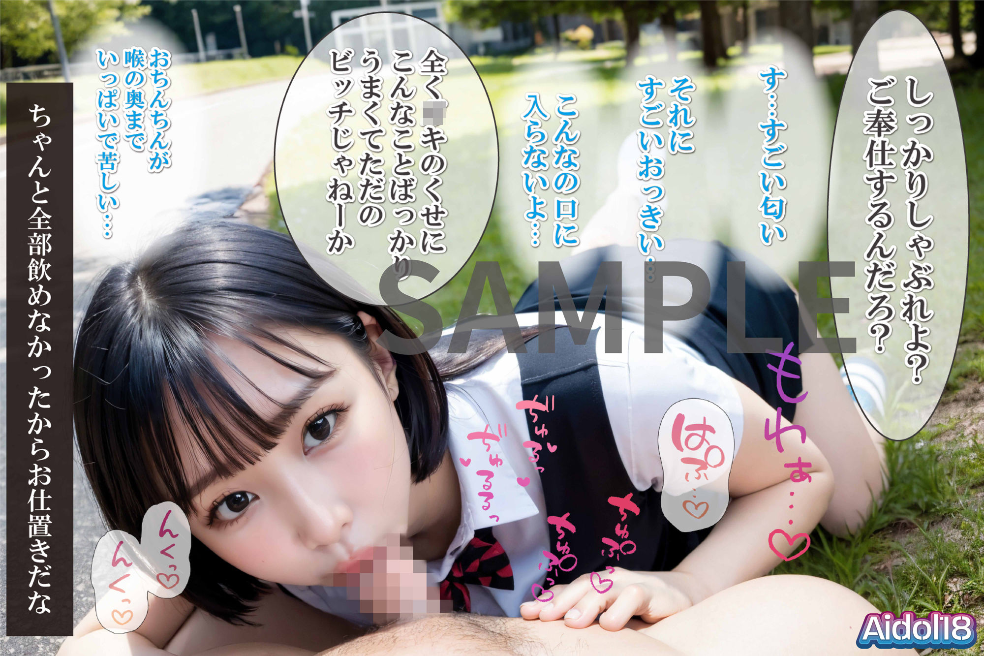 女子校生の野外プレイ【催●アプリ編・脅迫編】 サンプル6ページ目