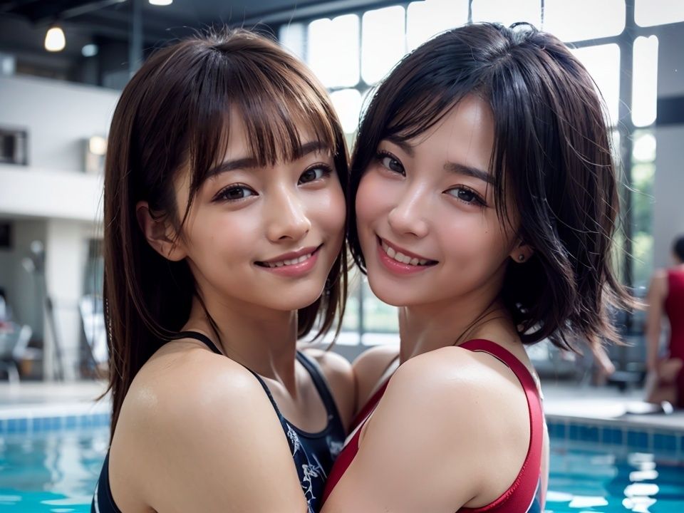 競泳水着の彼女 サンプル8ページ目