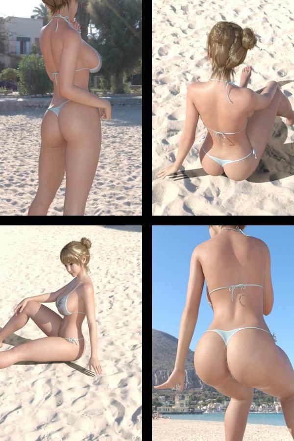 【＋All】『理想の彼女を3DCGで作ります』から生まれたバーチャルアイドル「一ノ瀬廻里（いちのせめぐり）」のグラドル撮影風写真集:Gradol_40 サンプル2ページ目