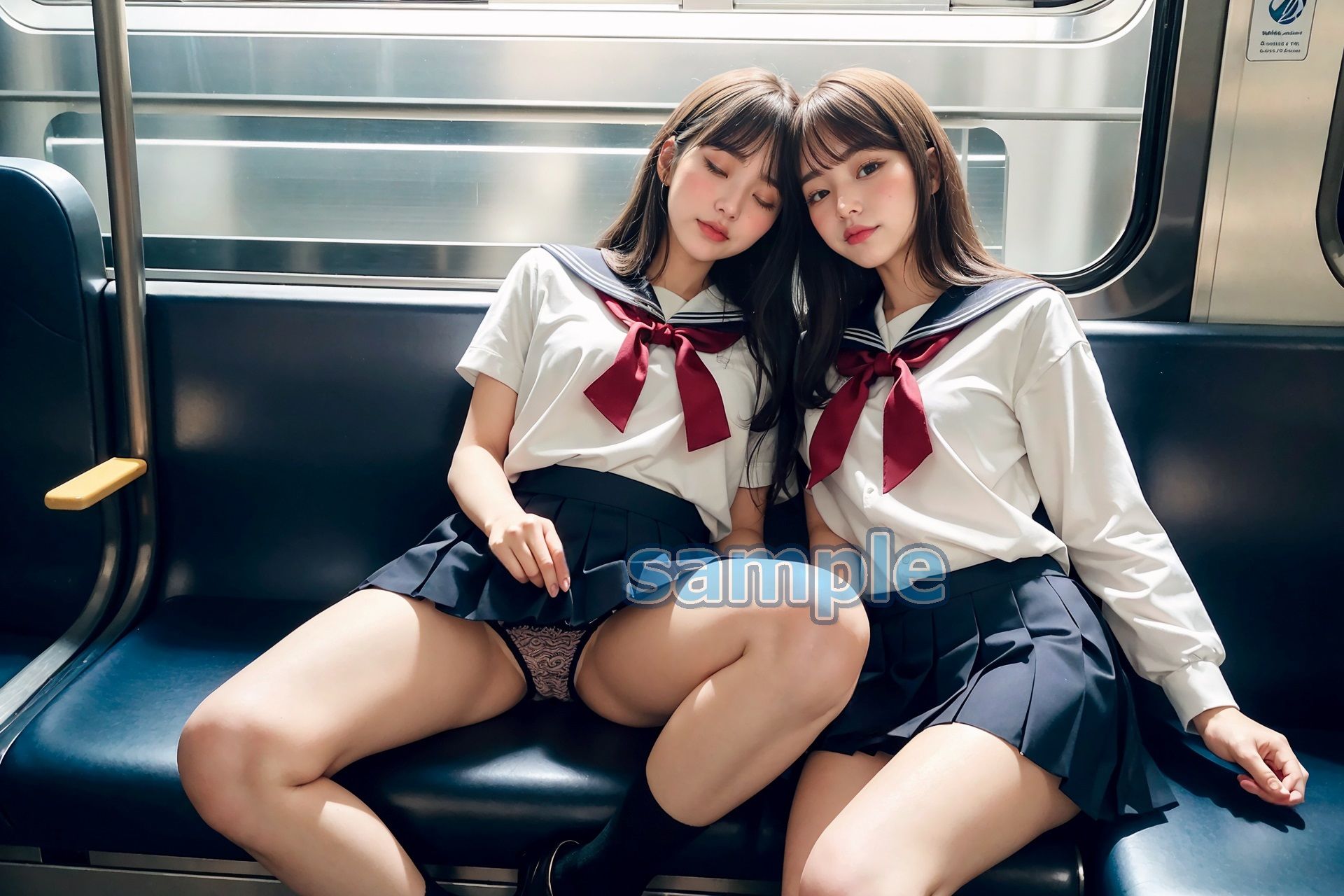 電車で制服J〇のパンチラ覗きがバレた サンプル3ページ目