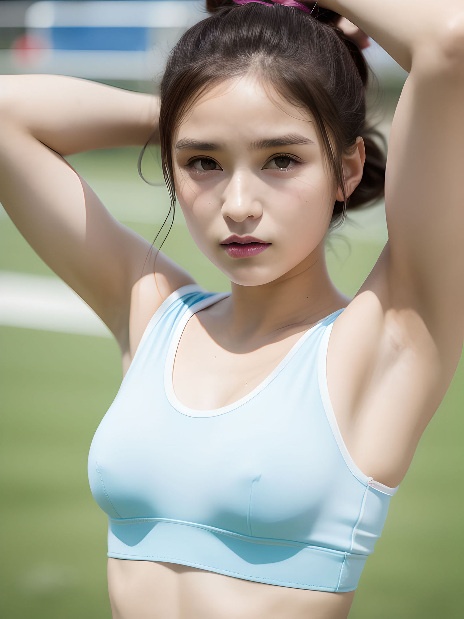 陸女 Athletic Physique Women（高画質アップスケール版） サンプル5ページ目