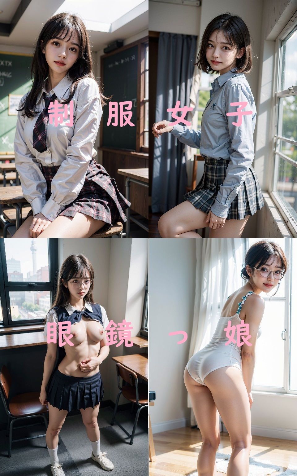 女子校生性活白書【校内昼活編】 サンプル1ページ目