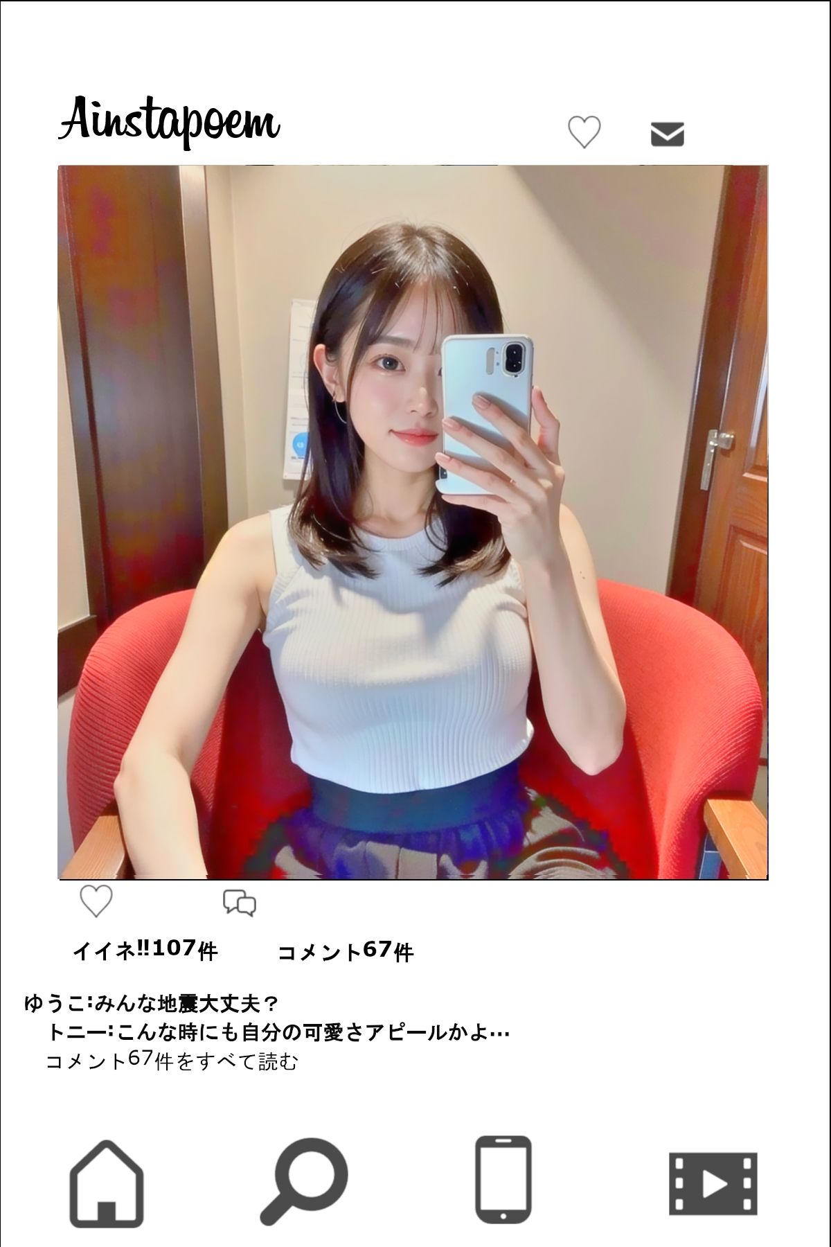 ダークモード〜SNS改変〜 サンプル5ページ目