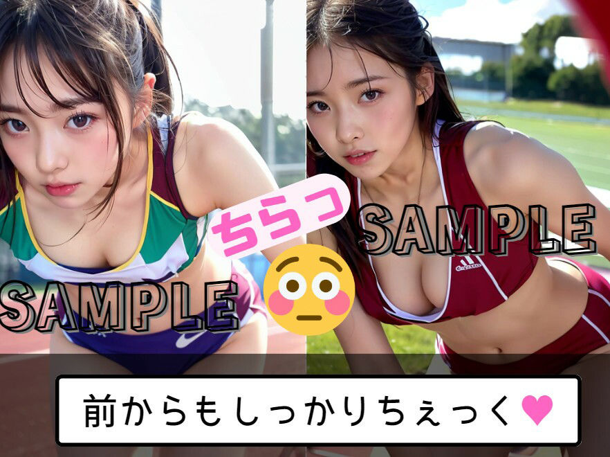 陸上部のひみつ2 後ろからの密着指導 サンプル2ページ目