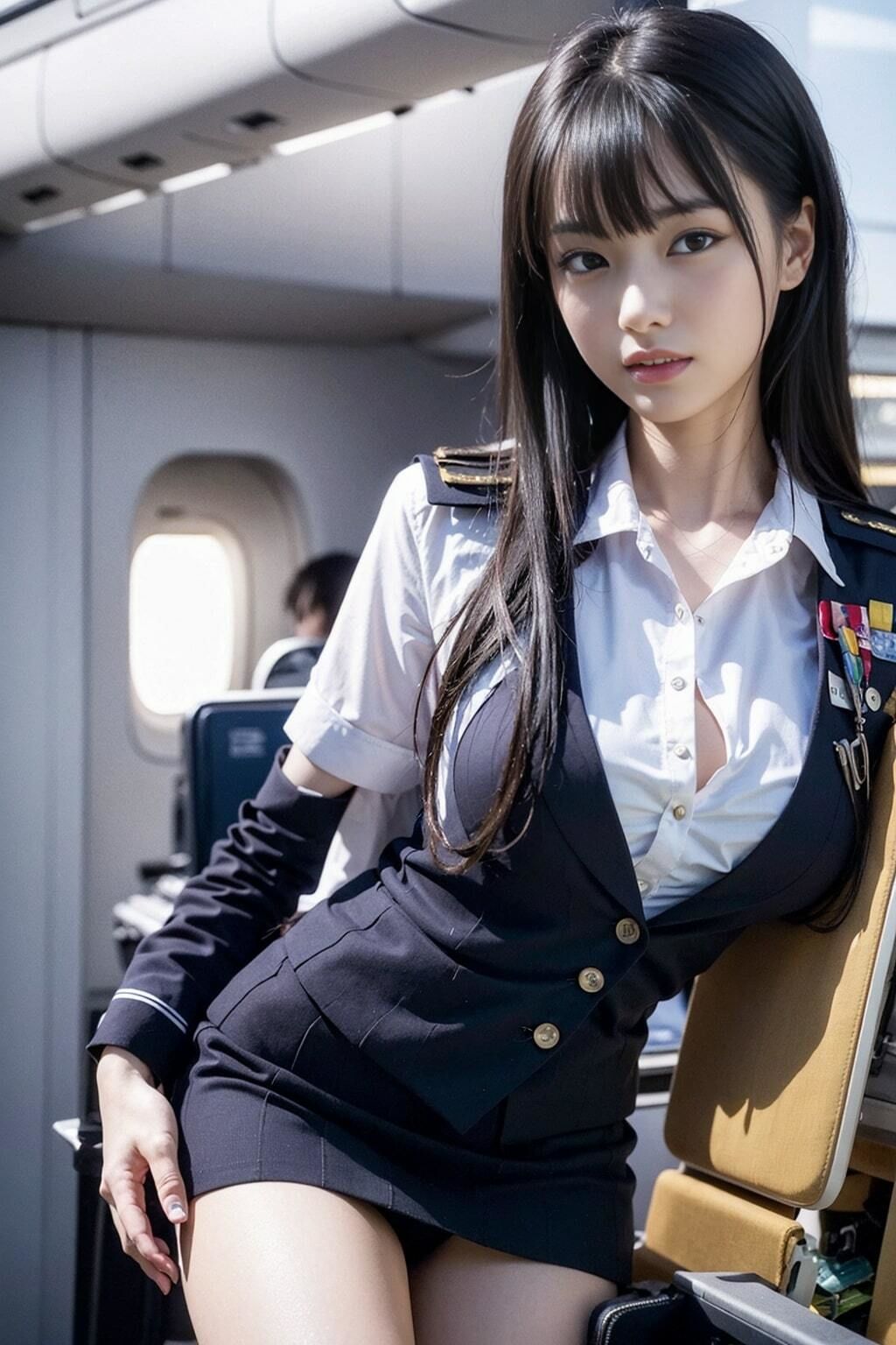 AI写真集 清楚白 SHIRO SEISO CA制服 サンプル1ページ目