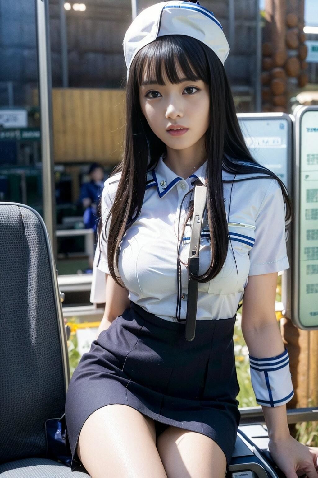 AI写真集 清楚白 SHIRO SEISO CA制服 サンプル4ページ目