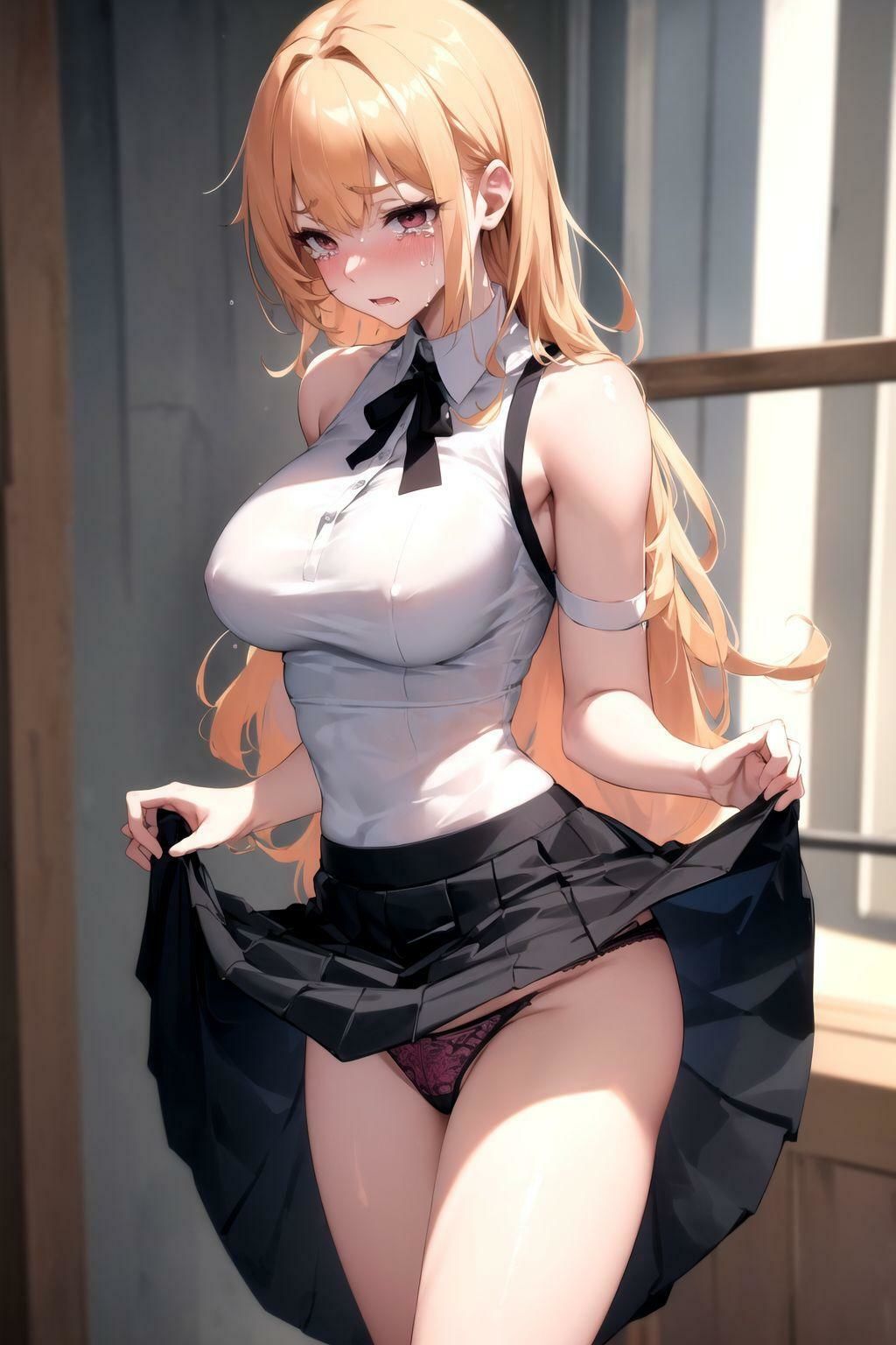 泣きながらパンツ見せてくる美少女2 サンプル7ページ目