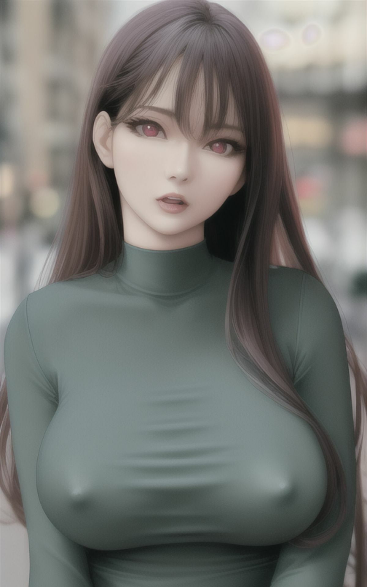 AI美女イラストvol.13街で見かけたえちえち女子 サンプル9ページ目