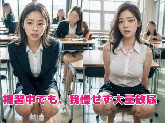 巨乳女教師のおもらし放尿 サンプル3ページ目
