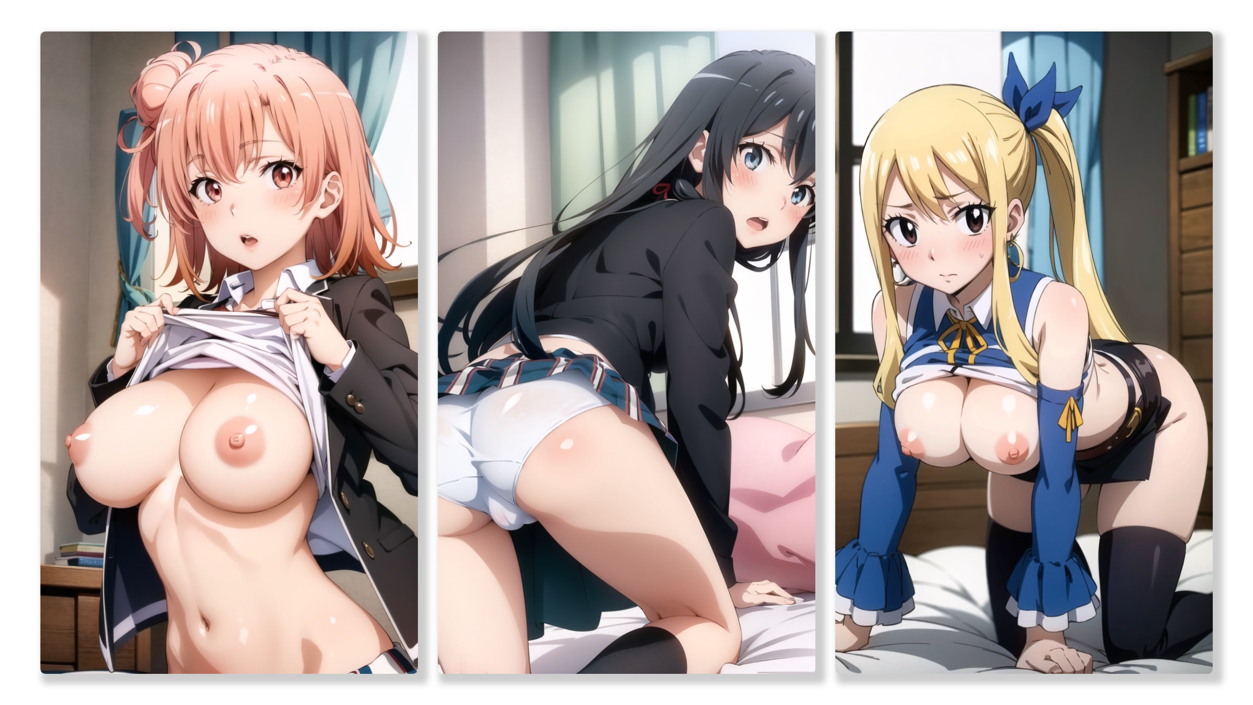 おっぱいとおぱんつを見せてくれる女の子 サンプル1ページ目